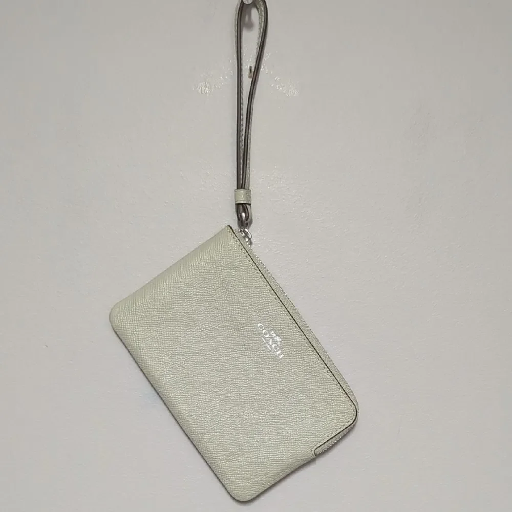 Coach Light Cream Wristlet